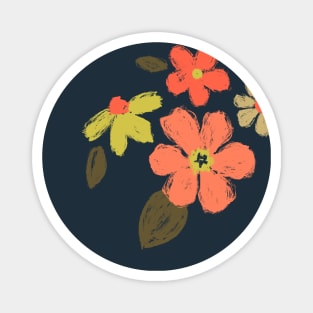 Autumn Flowers Magnet